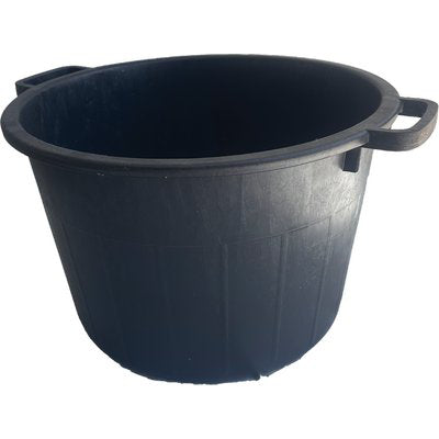 CASSA PORTA MACERIE - FONDO TONDO PE NERO CM 50 H.CM 30 LITRI 40