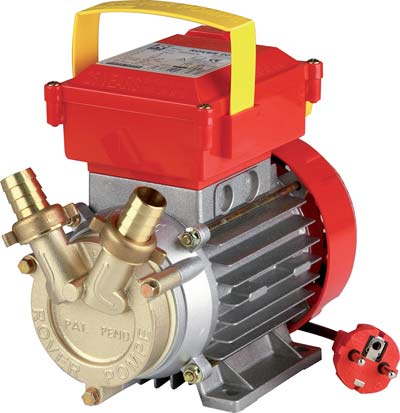 ELETTROPOMPA TRAVASO OTTONE CE ROVER - 35 VOLT 230 WATT 800 LT/H 4500 H.MAX MT 20 MM 35