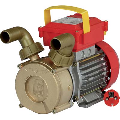 ELETTROPOMPA TRAVASO OTTONE CE ROVER - 30 VOLT 230 WATT 800 LT/H 4500 H.MAX MT 20 MM 30