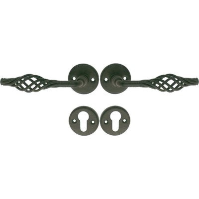 MANIGLIA BASKET ROSETTA FORO SAGOMATO COTTALI - VERN NERA Q8 CF=PZ 2