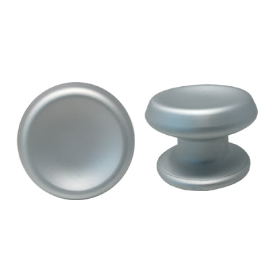 POMOLO X PORTONE 166 SAGUATTI - ALLUMINIO ARGENTO SATINATO D.MM 80 BASE D.MM 70