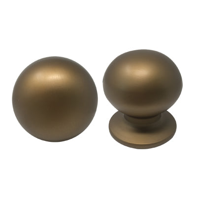 POMOLO X PORTONE 169 SAGUATTI - ALLUMINIO BRONZO SATINATO D.MM 70 BASE D.MM 60