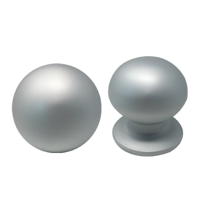 POMOLO X PORTONE 169 SAGUATTI - ALLUMINIO ARGENTO SATINATO D.MM 70 BASE D.MM 60