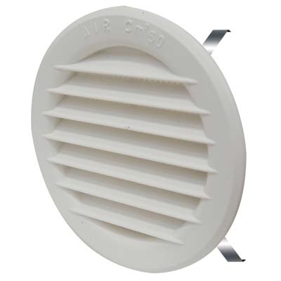 BOCCHETTA AERAZIONE POLISTIRENE TONDA + MOLLE - CF=PZ 2 MM 80/120