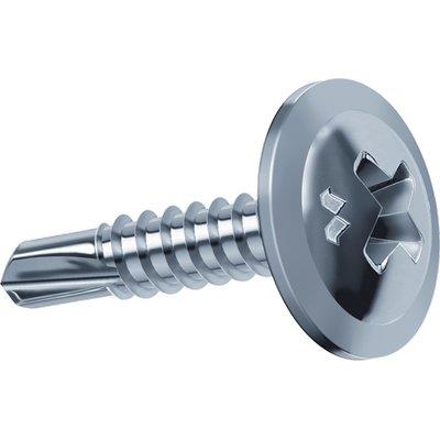 VITE AUTOPERFORANTE TPL DRILLEX MUSTAD - CAVA PH ZINC BIANCA/CHROMITING MM 4,2X13 CF=PZ 500