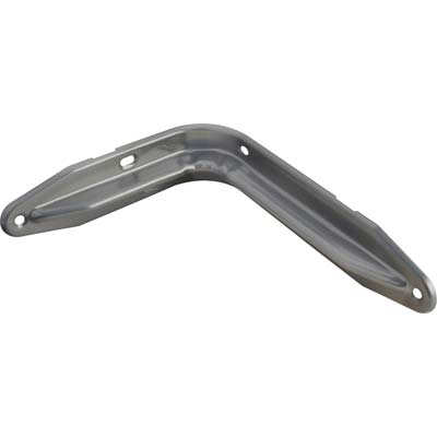 REGGIMENSOLA EUROPA BOLIS - ACCIAIO NERVATO VERNICIATO ARGENTO MM 240X150