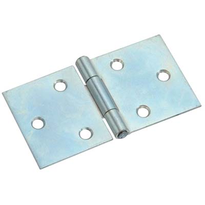 CERNIERA RETTANGOLARE PESANTE 816 VALTOCE - ACCIAIO ZINCATO PERNO FISSO MM 42X80X1,5