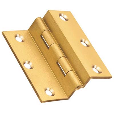 CERNIERA COLLO INTERO 4103 VALTOCE - OTTONE FRESATO SATINATO PERNO FISSO MM 60X50X2,0