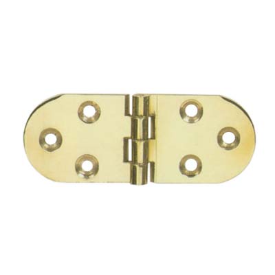 CERNIERA A BISCOTTO - OTTONE LUCIDO MM 80X30