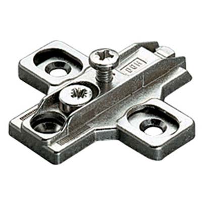 BASETTA CERNIERA INCASSO B2R3E SALICE - ZAMA NICH REGISTRABILE H.MM 3 MM 37X32