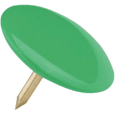 PUNTINA DISEGNO - OTTONATA TESTA PLASTICA VERDE CF=PZ 70