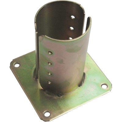 SUPPORTO GAZEBO TONDO A PAVIMENTO 957 - ZINCATO GIALLO S.MM 4,0 MM 80