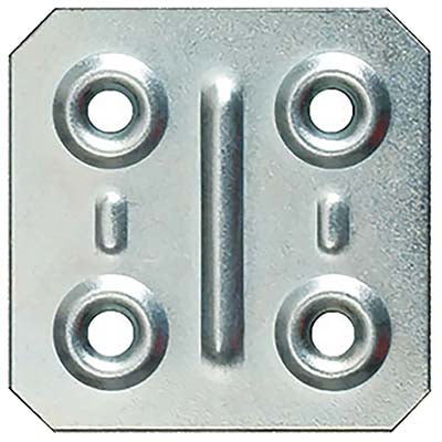 GIUNZIONE 4 FORI DRITTA 8/57 - ZINCATA S.MM 1,0 CF=PZ 200 CM 4,0X4,0