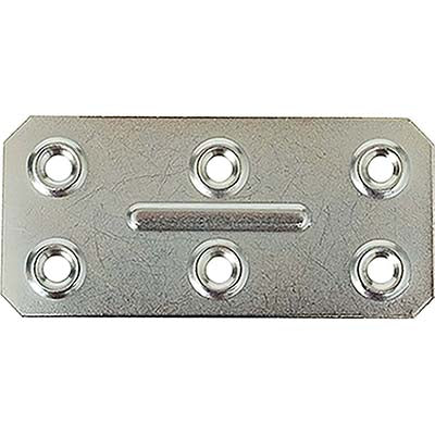 GIUNZIONE 6 FORI DRITTA - ZINCATA S.MM 1,0 CF=PZ 100 CM 4X8,6
