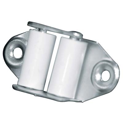 GUIDACINGHIA A RULLI FORI VERTICALI - ZINCATO RULLI NYLON H.MM 45