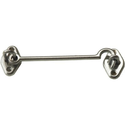 FERMAPERSIANE A GANCIO - OTTONE CROMO SATINATO + PIASTRINA MM 120