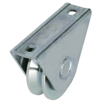 RUOTA CANCELLO A SALDARE GOLA V 412 COMBI - ZINCATA SUPPORTO A CAVALLOTTO MM 80