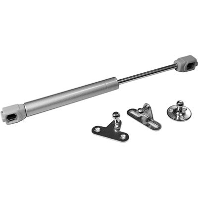 PISTONE A GAS X ANTA RIBALTA - FERRO GRIGIO FORZA=N 100 + ACCESSORI