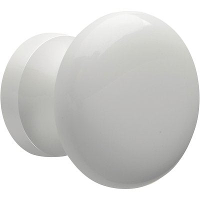 POMOLO LEGNO LISCIO - LACCATO BIANCO + VITE MM 20/30X30