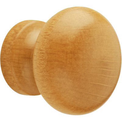 POMOLO LEGNO LISCIO - FAGGIO LUCIDO + VITE MM 26/36X33
