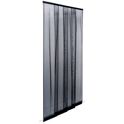 ZANZARIERA PORTA ECCO STRIP A STRISCE IRS - POLIESTERE NERO CM 140 H.CM 250