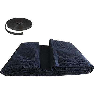 ZANZARIERA FINESTRA A STRAPPO EFFE - POLIESTERE NERO CM 130 H.CM 150