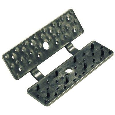CLIP BOTTONE LEGARETE OMBRA RETTANGOLARE ITALIA - CF=PZ 50
