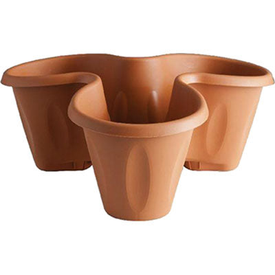 VASO TRIFOGLIO BAMA - PP TERRACOTTA D.CM 40 H.CM 16
