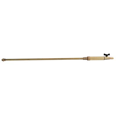 LANCIA + RUBINETTO A FARFALLA X POMPA STARS - RAME/OTTONE MM 8 CM 50