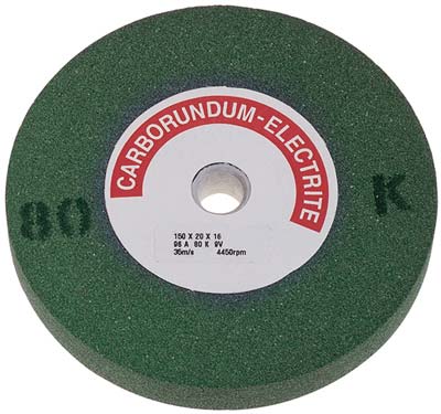 MOLA ABRASIVA X SGROSSO SINTETICA PG - GRANA 80 MM 150X20 F.MM 16 VERDE