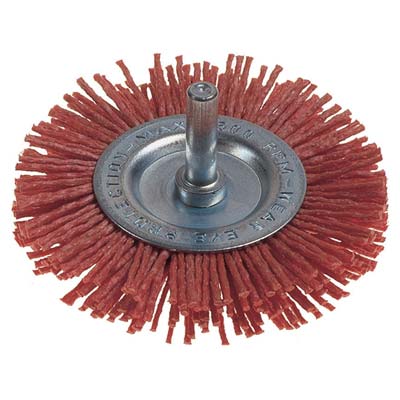 SPAZZOLA FIBRA CIRCOLARE + GAMBO PG - 497.20 MM 100 GRANA 150 G.MM 6