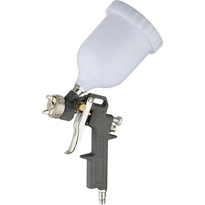 AEROGRAFO AC + SERBATOIO NYLON SUPERIORE EFFE - LT 0,5 UGELLO MM 1,5 ATTACCO RAPIDO