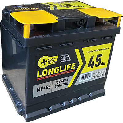 BATTERIA AUTO MODULO VALORE + - AH 45 DX SPUNTO 360AH MM 207X175 H.MM 190