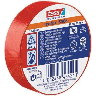 NASTRO PVC ISOLANTE IMQ TESA - ROSSO MM 15 ML 10