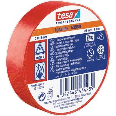 NASTRO PVC ISOLANTE IMQ TESA - ROSSO MM 19 ML 25