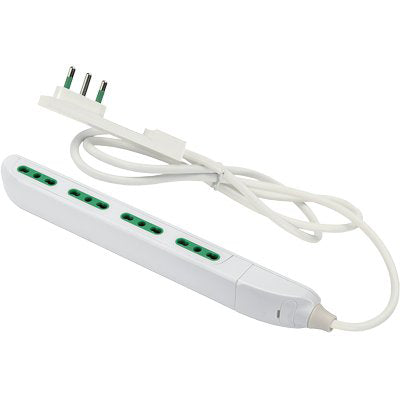 MULTIPRESA BIPASSO SLIM FME - BIANCO POSTI 4 2P+T 10/16A N°XMMQ 3X1,0 MT 1,5