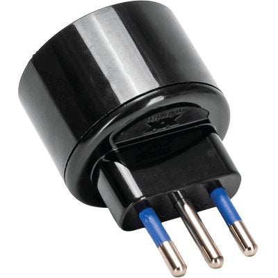 ADATTATORE SCHUKO AIGOSTAR - NERO 2P+T 10A