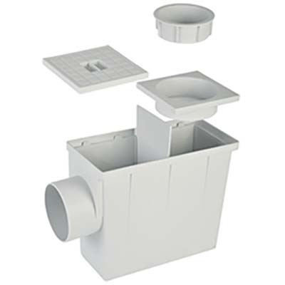 POZZETTO DERIVAZIONE PLUVIALE - PLASTICA MM 80/100