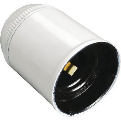 PORTALAMPADA CAMICIA LISCIA ELECTRALINE - TERMOPLSTICO BIANCO E27 M10X1
