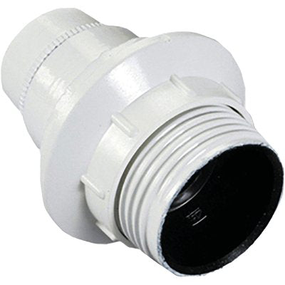 PORTALAMPADA CAMICIA LISCIA + GHIERA ELECTRALINE - TERMOPLASTICO BIANCO E14 M10X1