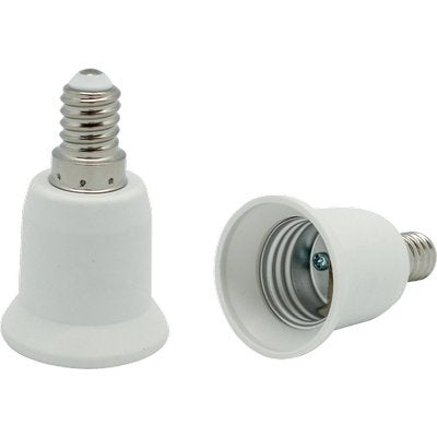 ADATTATORE LAMPADA E14-E27 ELECTARLINE - TERMOPLASTICO BIANCO