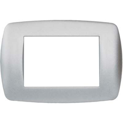 PLACCA COPRIFRUTTI MILLENIUM MARLANVIL - ALLUMINIO SATINATO POSTI 3 MM 122X83