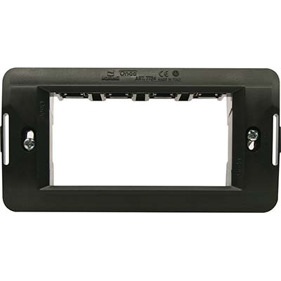 SUPPORTO FRUTTI ONDA MARLANVIL - PC NERO POSTI 4