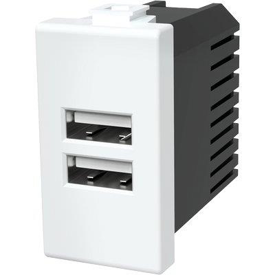 PRESA USB ABM - BIANCO 2 PRESE USB VOLT 5 A 2.4