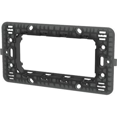 SUPPORTO FRUTTI ABM - PC NERO POSTI 4