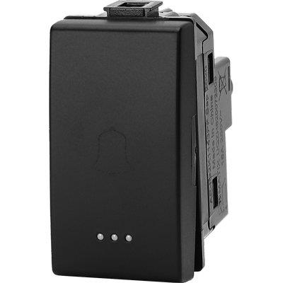 PULSANTE UNIPOLARE CAMPANELLO ABM - NERO VOLT 250 A 16