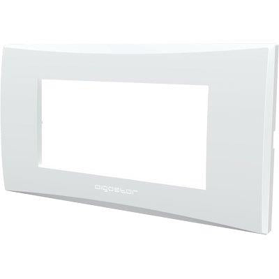 PLACCA COPRIFRUTTI AVP - BIANCO POSTI 4 MM 140X85