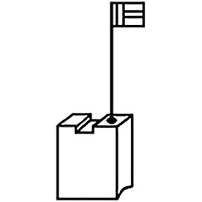 CARBONCINO BOSCH Z0140 PORTA - GRAFITE MM 6,3X12,5 H.MM 22 CF=PZ 2