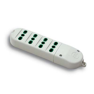 MULTIPRESA - CAVO BIPASSO FME - BIANCO POSTI 4 2P+T 16A