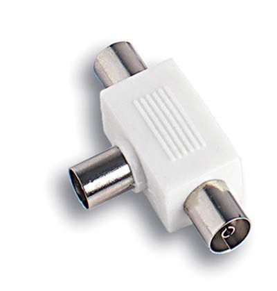 ADATTATORE DOPPIO COASSIALE TV FME - SPINA - PRESE 2 MM 9,5 OHM 75